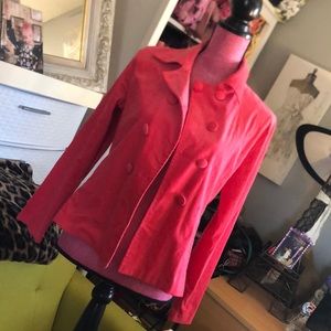 Salmon Corduroy button up blazer